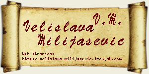 Velislava Milijašević vizit kartica